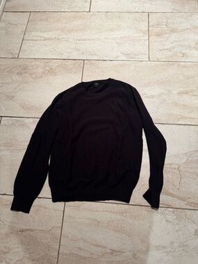 J Crew light weight Classic Black Crewneck Sweater
